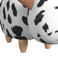 thumbnail image 6 of Picket House Furnishings Buttercup Cow Storage Stool in White and Black, 6 of 8
