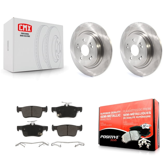 Transit Auto Rear Disc Brake Rotors and Semi-Metallic Pads Kit for Car 2019-2021 Acura RDX K8F-102809