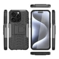 thumbnail image 6 of Asuwish Compatible with iPhone 15 Pro 6.1 inch Phone Case Tempered Glass Screen Protector Slim Stand Hybrid Heavy Duty Rugged Protective Cell Cover for i Phone15 i15 15Case Women Men Black, 6 of 8