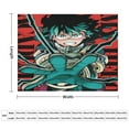 thumbnail image 3 of My Hero Academia Luxury Flannel Blanket - Super Soft Anti-Static Plush Warm Blanket for Sofa Bed - Extra Large Cozy Blanket for Men and Women, Home Decor Gift., 3 of 9