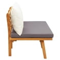 thumbnail image 3 of Bowery Hill Solid Acacia Wood Medium Durable Garden Bench in Natural, 3 of 14
