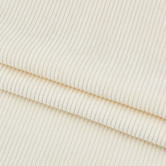 78.7x61Inch Corduroy Fabric Floral White DIY Sewing Crafts Materials Corduroy Upholstery Fabric