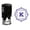 Violet, variant on Printtoo R-40 Square Swirl Border K Alphabet Monogram Initial Office Stationary Self Inking Rubber Stamp