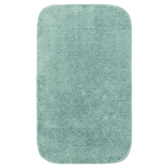 Garland Rug Traditional Washable Nylon Sea Foam Bath Rug, 24" x 40"