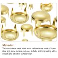 thumbnail image 4 of Uxcell 100Pack Gold Round Dome Rivets, 10 Sizes Brass Spike Studs Spots for DIY Clothes Belt Bag Shoes Leather Craft, 4 of 7