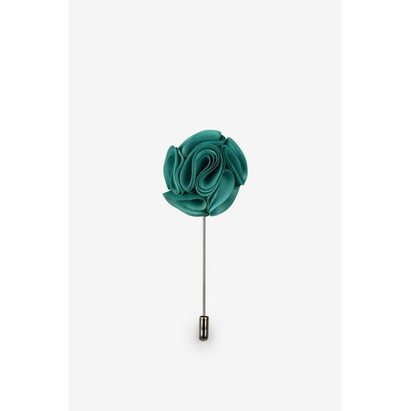 Aqua Green Flower Lapel Pin