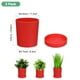 thumbnail image 3 of Uxcell 2 Paquete de Macetas de 4.5 pulgadas Macetas de Plástico con Agujeros de Drenaje para Plantas de Interior Rojas, 3 of 7