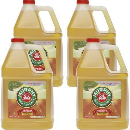 Murphy 128oz Oil Soap Wood Clnr - Liquid - 1 gal (128 fl oz) - Fresh ScentBottle - 4 / Carton - Gold