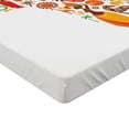 thumbnail image 2 of Ambesonne African Fitted Sheet, Map, Queen Size, Orange Brown, 2 of 3