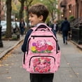 thumbnail image 4 of Jeiento Kids School Backpack for Girls 17 Inch Large Capacity Water-Resistant Polyester Bookbag Cute Axolotl Lightweight Daypack for Elementary School Travel Hiking, 4 of 7