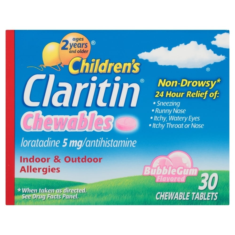 Claritin Children's Bubble Gum Chewable Tablets 5mg 40c