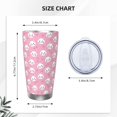thumbnail image 4 of Salouo Cute Cat Print 20oz Tumbler with Lid,Stainless Steel Vacuum Insulated Tumbler Durable Insulated Coffee Mug Thermal Cup with Splash Proof Sliding Lid-Straw Two-piece Set, 4 of 8