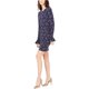 thumbnail image 1 of Michael Kors Vestido de manga acampanada para mujer, azul, PXS, 1 of 2