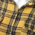 thumbnail image 5 of adviicd Hauts à Manches Longues pour Femmes Hauts Décontractés Blouse à Volants Smockée Jaune,m, 5 of 5