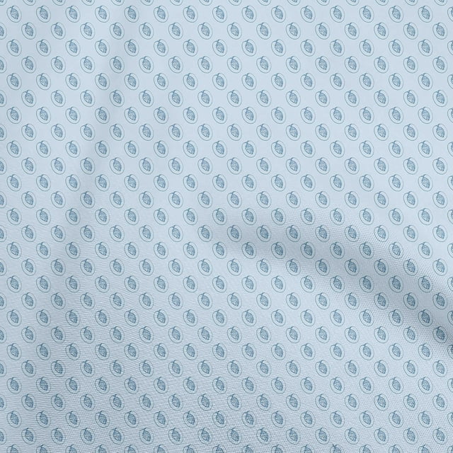 oneOone Cotton Flex Light Blue Fabric Peach Craft Projects Decor Fabric Printed By The Yard 40 Inch Wide