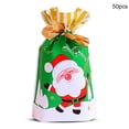 thumbnail image 4 of Bolsas con cordón estampadas navideñas Embalaje de regalo de fiesta Presenta Paquetes de juguete de envoltura Bolsas vacías Accesorios de decoración Tipo 5 50 Piezas sidaley HA009363-10, 4 of 5