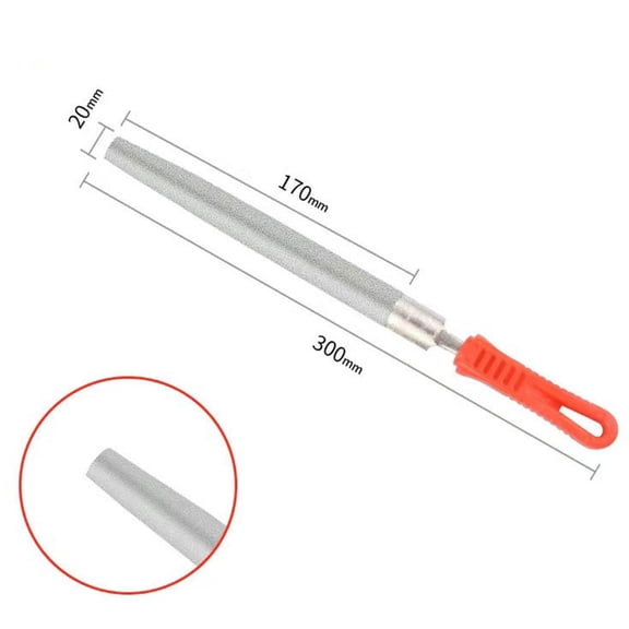 1Pcs 8Inch Diamond Flat Semicircle Triangle Round File Metal Jeweler Stone Polishing Wood Carving Craft Plating Needle File Tool