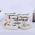 thumbnail image 4 of Makeup Bag Storage Sack Canvas Pouch Fine Workmanship Cartoon Large Capacity Fine Workmanship Fashionable Multipurpose Simple Style Chic Design Exquisite Type 1, 4 of 9