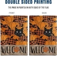 thumbnail image 4 of Black Cat Fall Garden Flag Pumpkin Autumn Yard Sign Thanksgiving Outdoor Decorations Porch Farmhouse Halloween Funny Banner for Outside 12x18 Double Sided Small, 4 of 6