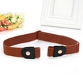 thumbnail image 6 of NIBOLOG Waist Belt Adjustable Buckle Free Faux Leather Stretch Waist Belt for Women, 6 of 8