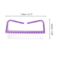 thumbnail image 4 of Unique Bargains 5 Pcs Durable Transparent Nail Cleaning Brush for Cleaning Fingernails Large Purple, 4 of 7