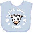 thumbnail image 3 of Inktastic Live Love Cows Boys or Girls Baby Bib, 3 of 4