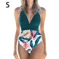 thumbnail image 3 of Greeniant Traje de baño de mujer Traje de baño de moda Traje de baño de moda Verde + Flor blanca S Deportes acuáticos Flor azul + roja S Greeniant OD021064-21, 3 of 5