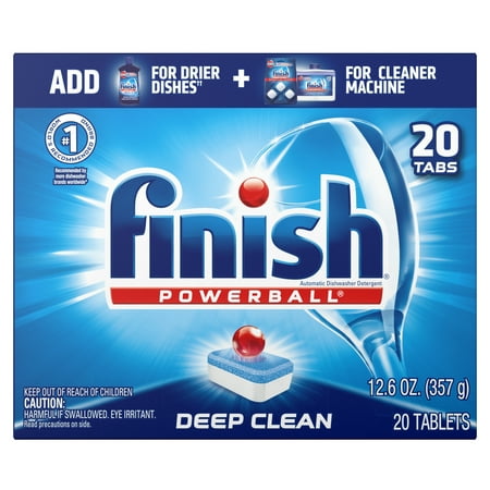 Finish All in 1 Powerball, 20ct, Fresh , Dishwasher Detergent Tablets
