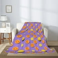 thumbnail image 2 of Gaeub Yellow Lemon And Orange Print Flannel Throw Blanket, Home Fleece Throw Blanket for Couch or Bed,Decorative Blankets,Lightweight Fuzzy Flannel Blanket-50"x40", 2 of 6