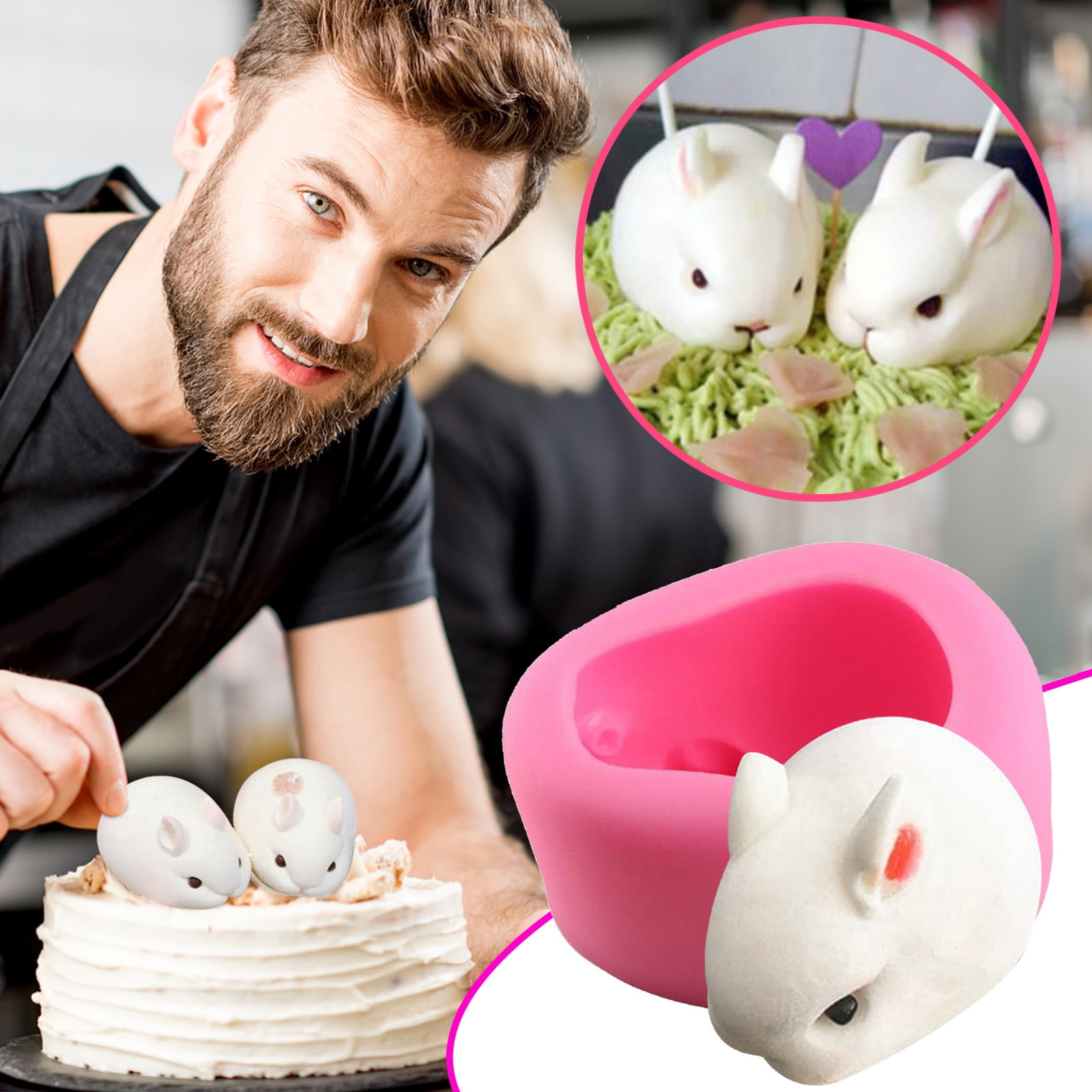 Details about   Happy Birthday Cake 3D Silicone Mold Fondant Mould Decorating Chocolate Baking 
