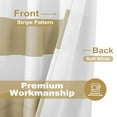 thumbnail image 4 of DriftAway Camel Beige Stripe Room Darkening Window Curtains 84 Inch Long Striped Grommet Drapes Drapes for Bedroom Living Room Kitchen Thermal Insulated Unlined 2 Panels, 4 of 8