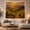 Tuscan Vineyard, variant on Stream and Red Barn at Golden Hour, Serene Farmhouse for Nature Lovers, Rustic Landscape Wall Art, Thanksgiving Gift, Tapestry Wall Hanging for Living Room and Bedroom