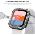 thumbnail image 4 of Compatible for Bling Apple Watch Protective Case with Built-in Screen Protector for Apple Watch 44mm iWatch Series SE SE2022 6 5 4 (44mm, Black), 4 of 5