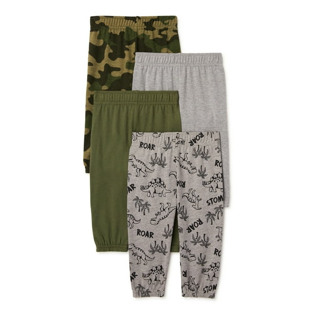 Garanimals Baby Boys Jogger Multipack, 4Pack, Sizes 024 Months
