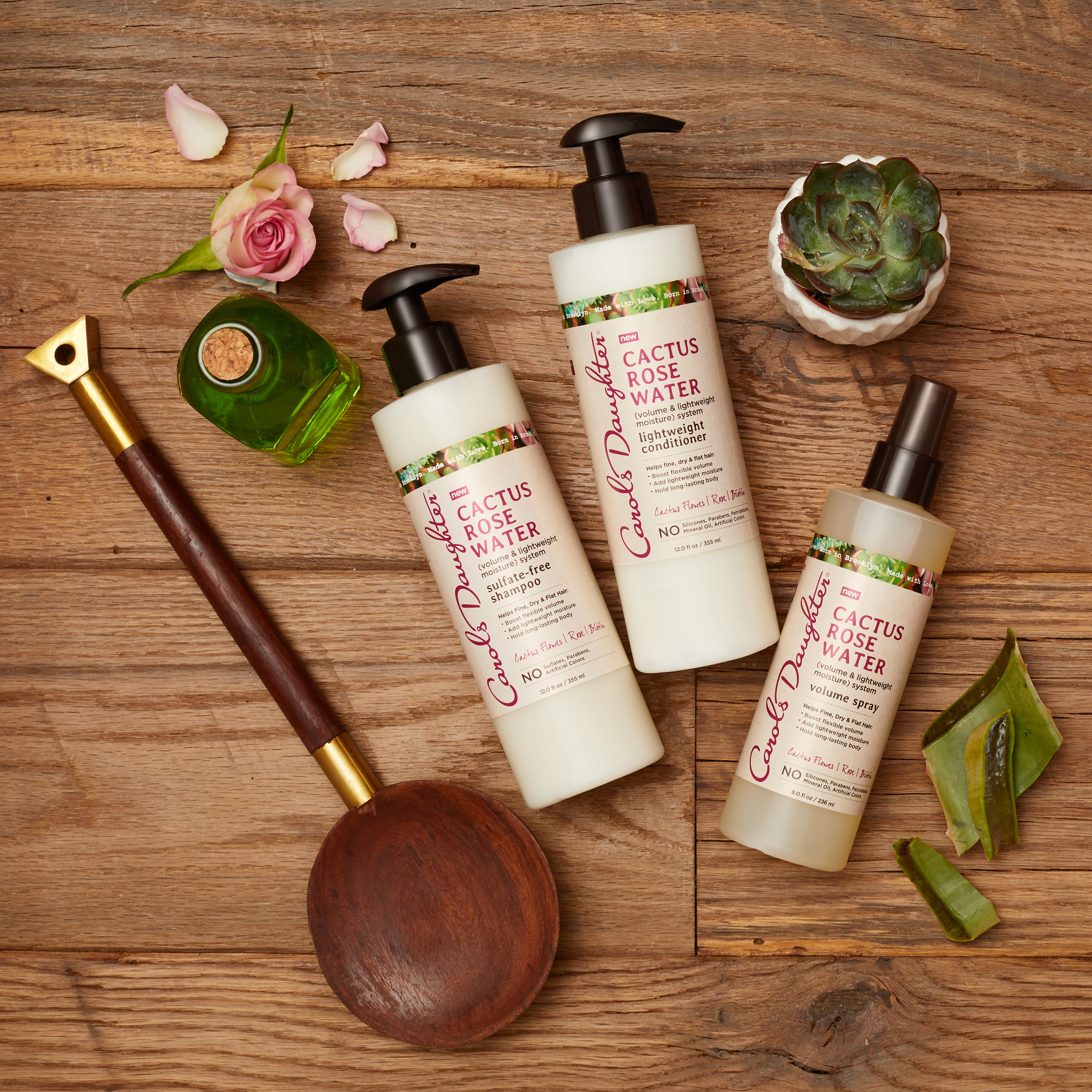 Carol's Daughter Cactus Rose Water Lightweight Conditioner, Nourishing, for Wavy Hair, 12 fl oz