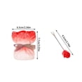 thumbnail image 3 of Decoration 12 Piece Rose Shaped Fruit Fork With Decorative Ceramic Vase For Elegant Setting And Party Serving, 3 of 5