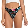 thumbnail image 1 of Balery Paisley Tangas de Algodón para Mujer con Estampado – Ropa Interior Sexy, Transpirable, G-string-4X-Large, 1 of 6