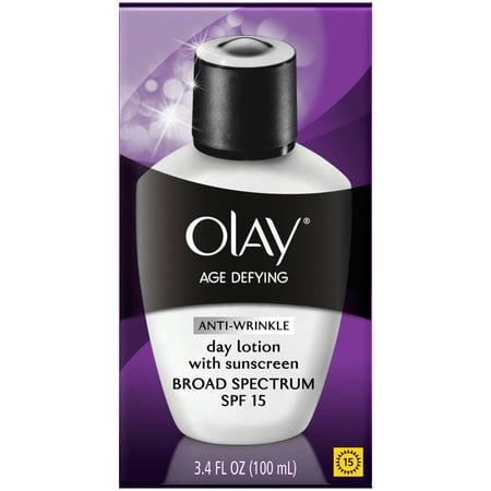 Olay Anti-Age Anti-rides jour Lotion visage avec protection solaire à large spectre SPF 15, 3,4 fl oz