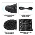 thumbnail image 4 of Zapatos de Senderismo Impermeables de Cuero para Hombre NORTIV 8 Quest-1 Talla 7.5, 4 of 5