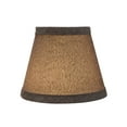 thumbnail image 6 of Aspen Creative 32064-2 Small Hardback Empire Shape Chandelier Clip-On Lamp Shade Set (2 Pack), Transitional Design in Grey, 5" bottom width (3" x 5" x 4"), 6 of 7