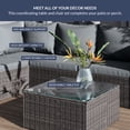 BELLEZE Vaira 6 Piece Patio Conversation Set Outdoor Rattan Sectional