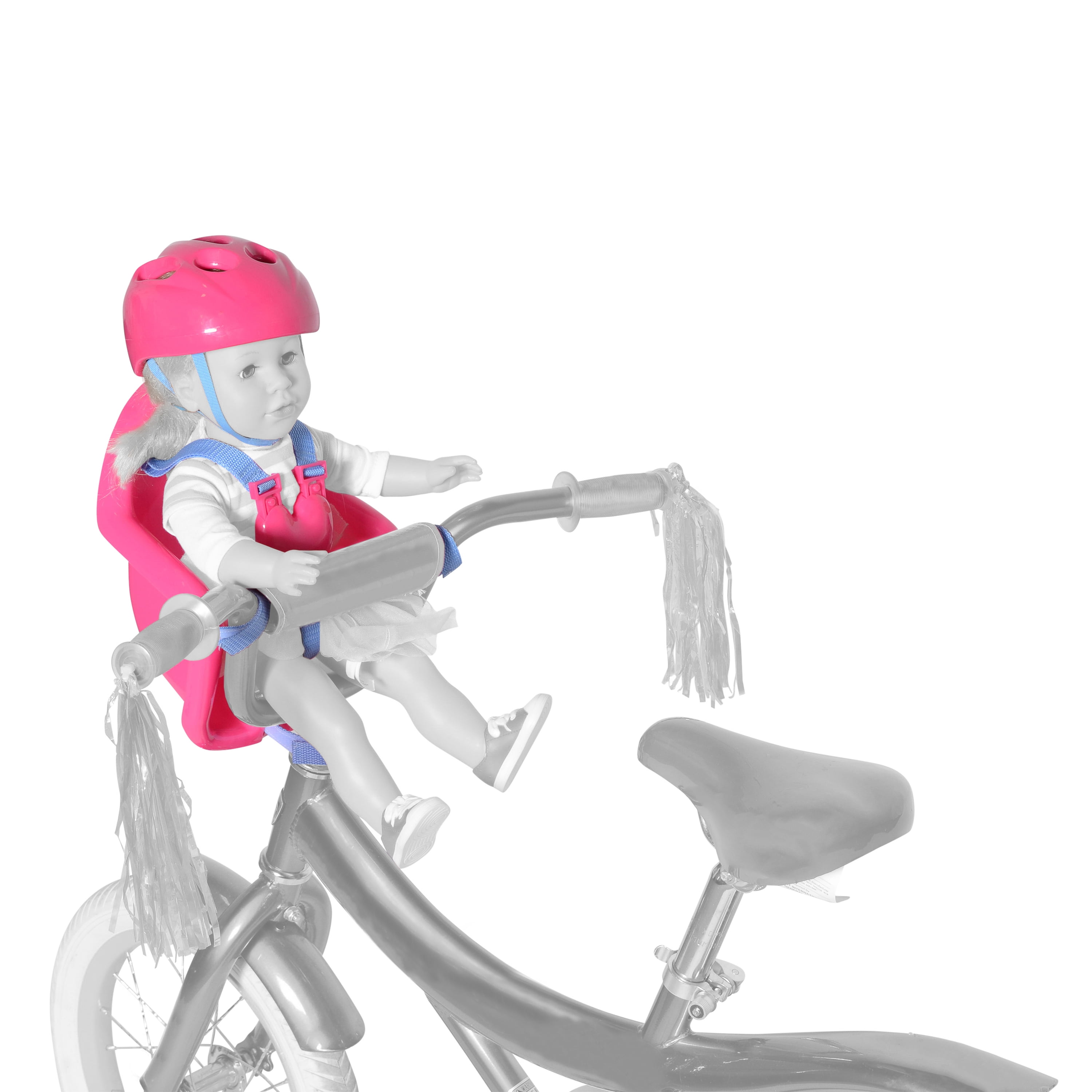 doll bike seat and helmet