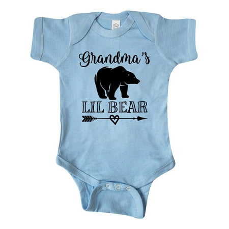 

Inktastic Grandma Lil Bear Grandson Gift Gift Baby Boy Bodysuit