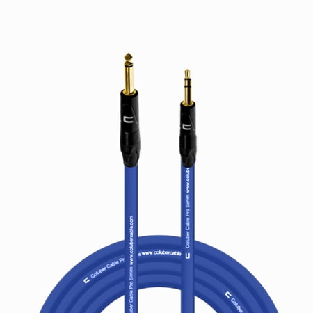 Coluber Cable 1/4" TS Male to 3.5 TRS Male - Pro 3-Pin Microphone Connector