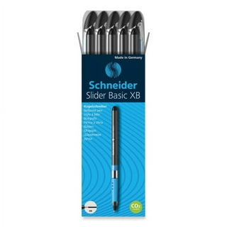 Stride STW183701 6 mm One Change Schneider Refillable Rollerball Pen,  Black - Pack of 5 