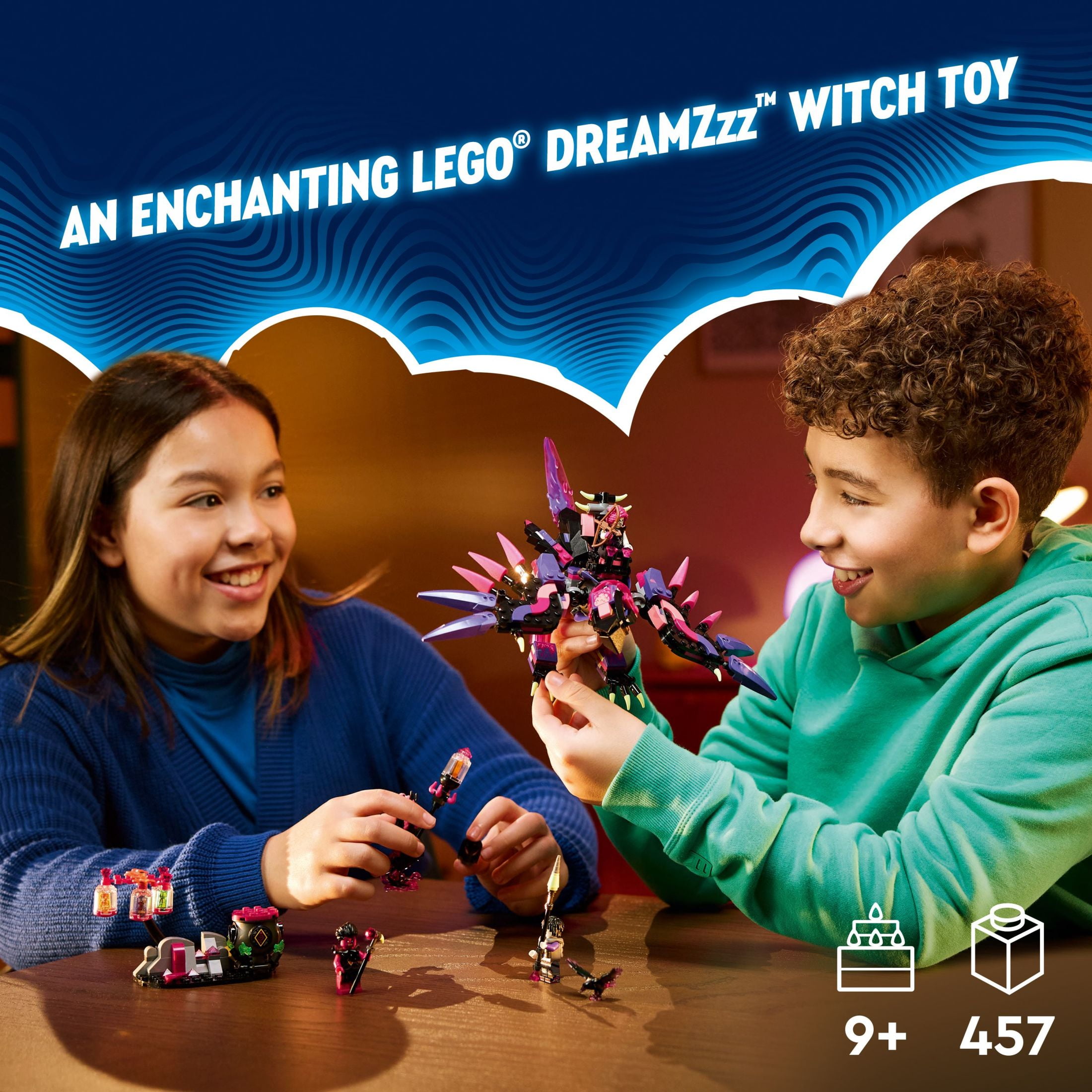 LEGO DREAMZzz The Never Witch’s Nightmare Creatures Kids' Toy, Halloween Gift for 9 Year Old Boys and Girls, 71483