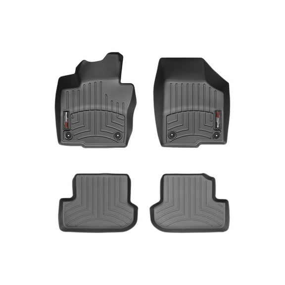 WeatherTech Custom Fit FloorLiners compatible with 2012-2019 VW Beetle - 1st & 2nd Row (2-pc. Rear Liner), Black