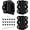 Black, variant on XIMEI Screen Door Spring Hinge Set, 2.75", Includes 2 Self-Closing Hinges & 1 Adjustable Self-Closing Hinge, Black