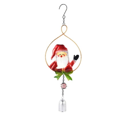 

Yedhsi home decor Creative Metal Iron Wind Chime Pendant Christmas Series Glass Color Painting And Painting Clearence!