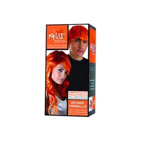 Splat Orange Fireballs Hair Color Kit Semi Permanent Orange Hair